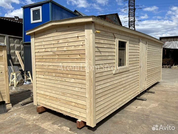 Бытовка деревянная утепленная с электрикой