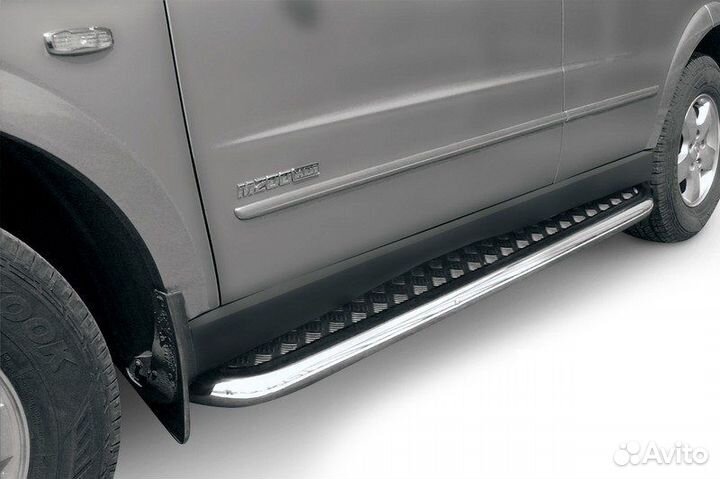 Защита порогов SsangYong kyron 2007-2015