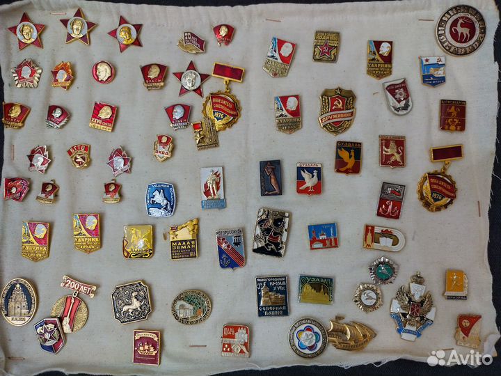 Значки СССР коллекция по 13рублей