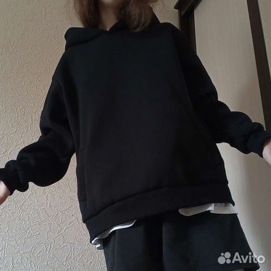 Толстовка черная унисекс(женская/мужская) размер М