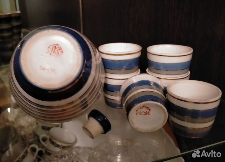 Штоф стопки Коростень СССР