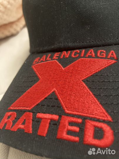 Кепка balenciaga x rated бейсболка баленсиага