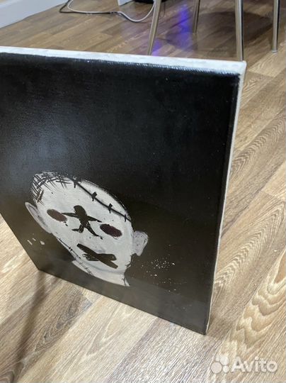 Картина на холсте, лакированная