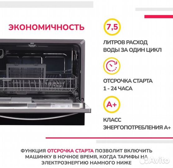 Новая компактная посудомоечная машина Simfer