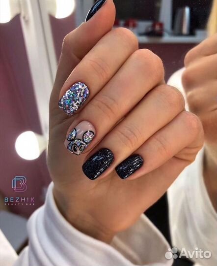 Маникюр, укрепление, гель лак, дизайн