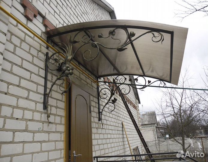 Козырек с кованый
