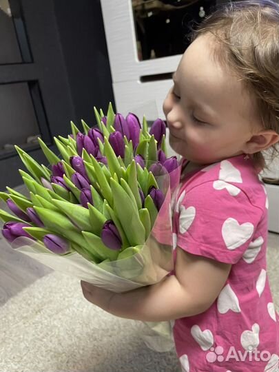 Букеты на заказ тюльпаны