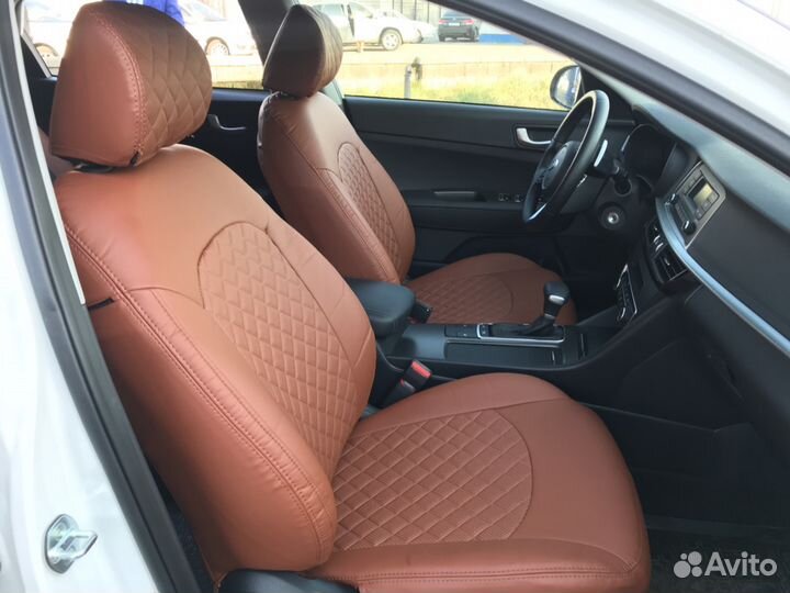 Авточехлы для: KIA optima IV (2016+) ромб