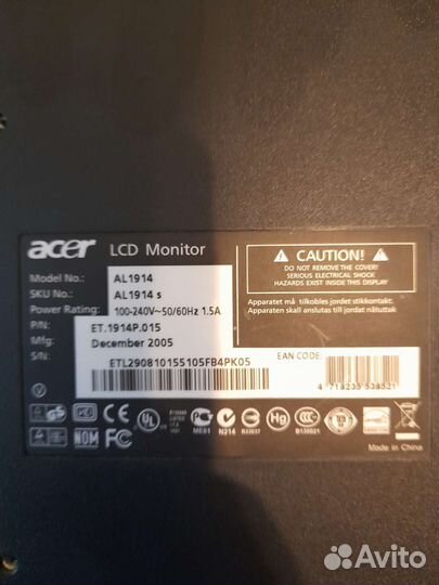Монитор acer