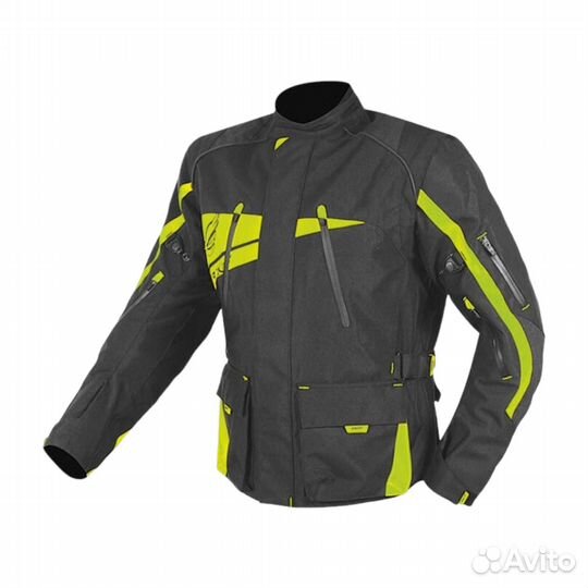 Мотокуртка туристическая hizer AT-5001 черно-сала