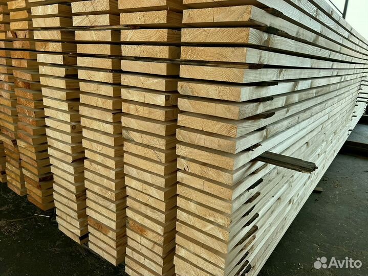 Доска обрезная 25х150х6000мм с доставкой