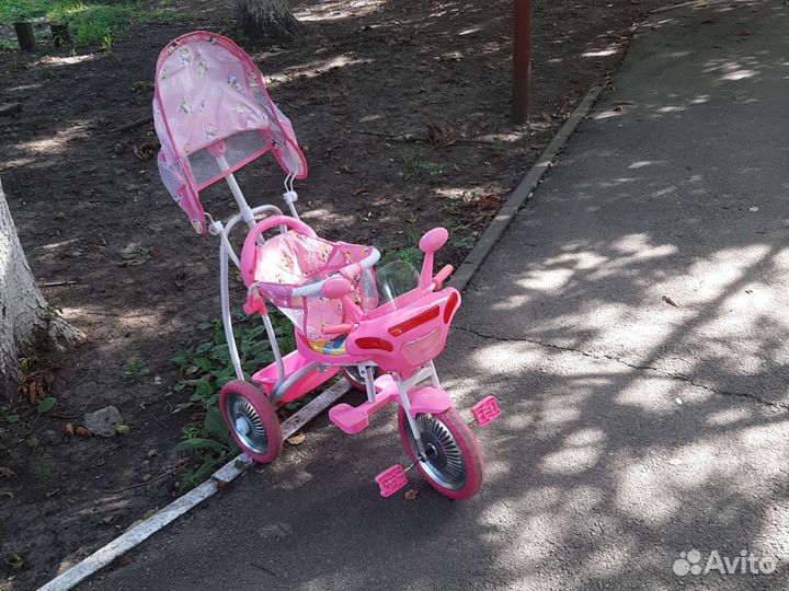 Трехколесный велосипед с родительской ручкой