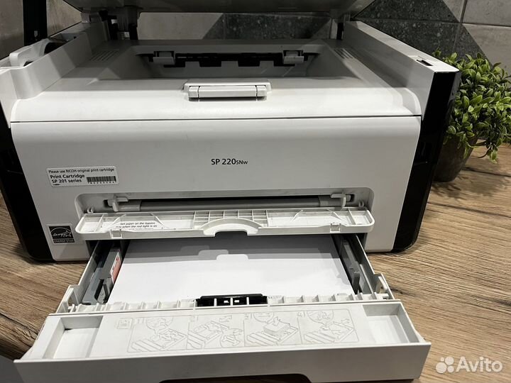 Мфу лазерный ricoh sp220snw