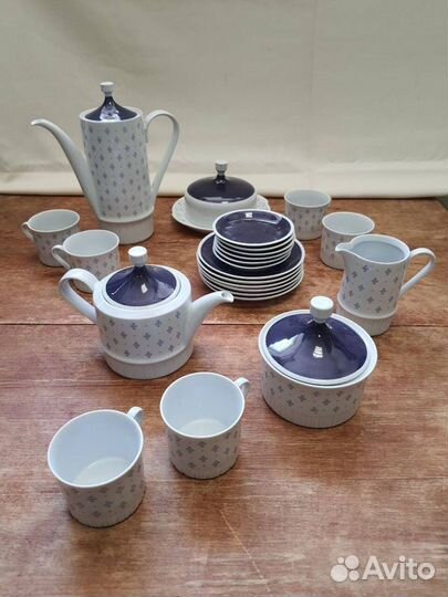 Сервиз чайный Volkstedt гдр фарфор винтаж