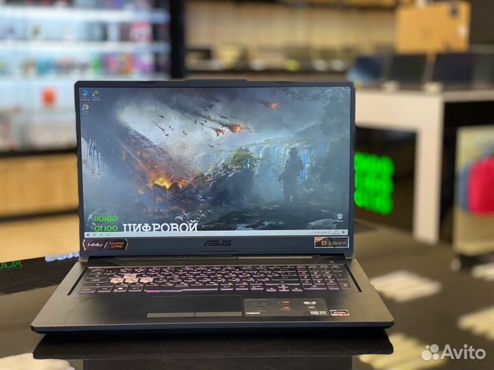 Asus TUF 17 IPS/Ryzen 7 4800H/RTX 3050/16Gb/512Gb