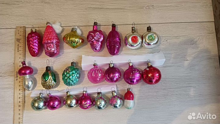 Елочные игрушки СССР советские гирлянда 