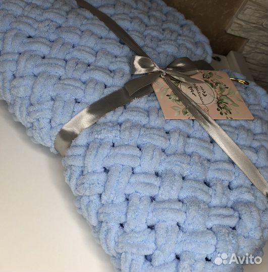 Плед детский плюшевый ручной работы