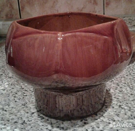 Декоративные-тарелка и кашпо-винтаж зик Конаково