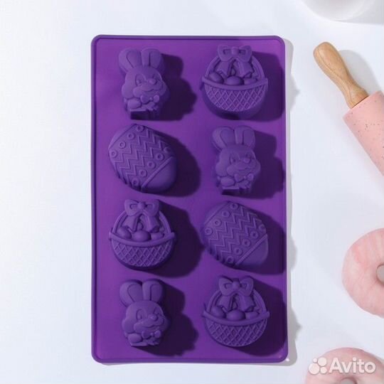 Форма силиконовая для выпечки Доляна «Пасха», 2917