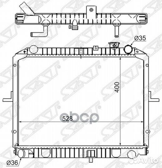 Радиатор Kia Bongo 04-19 KI0007 Sat