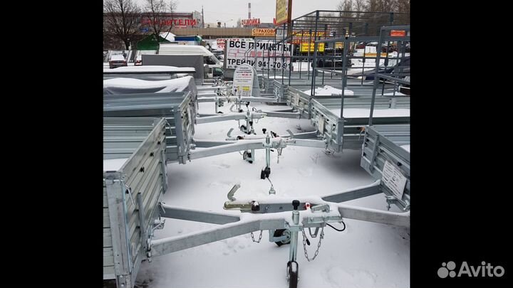 Прицеп легковой мзса с крышкой для снегохода,пыл Е