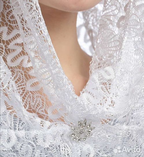 Платок белый крестильный