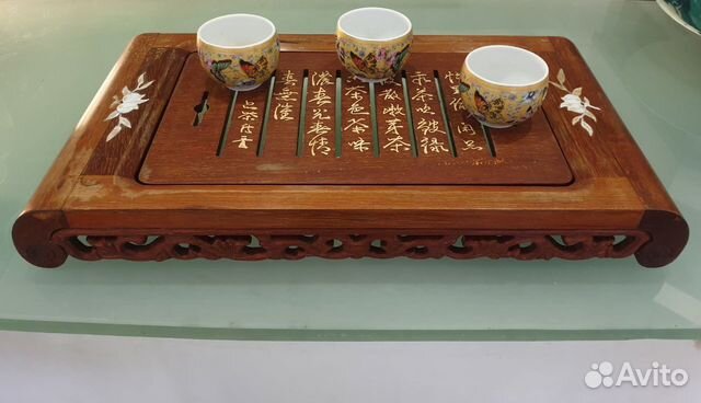 Столик-поднос китайский, дерево, ручная работа