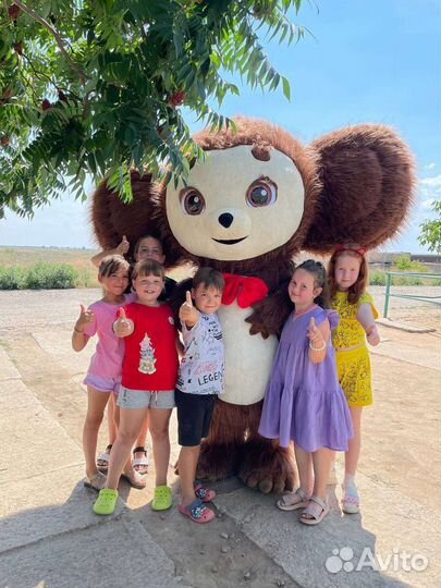 Аниматор Белый мишка поздравление чебурашка зайка