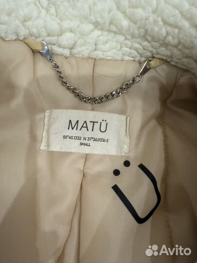 Шуба из стриженной овечьей шерсти