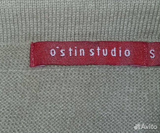 Вязаная трикотажная юбка бежевая Ostin