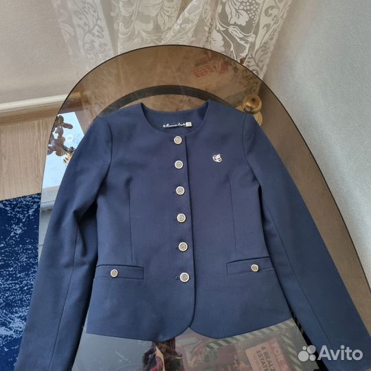 Пиджак маленькая леди рубашка на рост 134 см