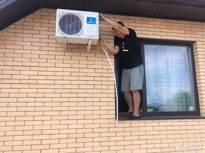 Установка сплит систем. Монтаж кондиционера