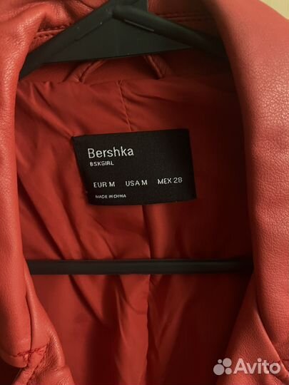 Кожаная куртка Bershka