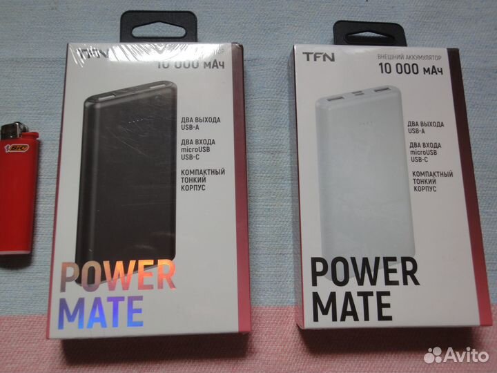 Внешний аккумулятор TFN Саrmega белый/чёрный,новы