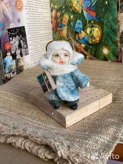 Ватные елочные игрушки