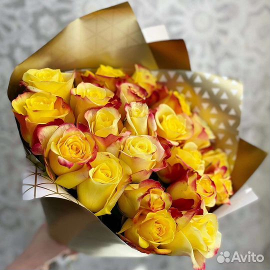 Цветы розы букет