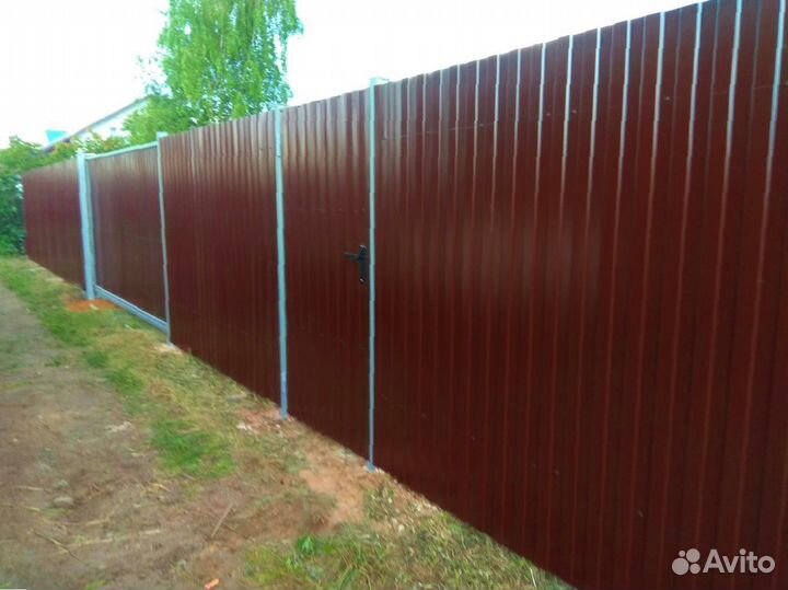 Забор из профнастила