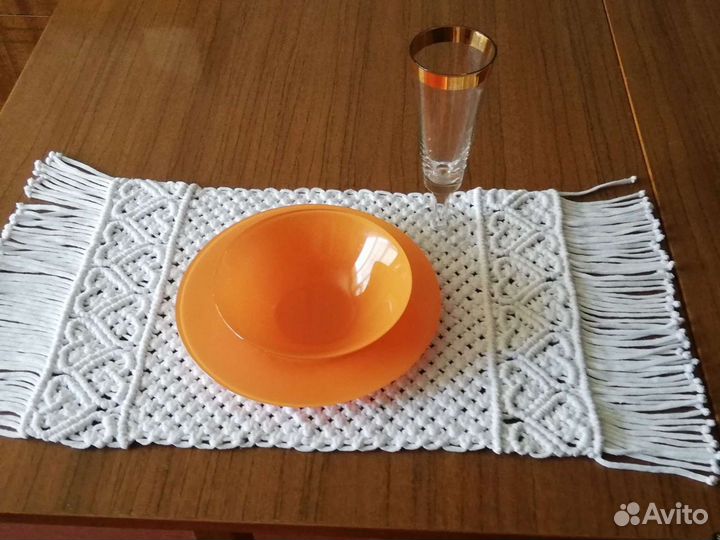 Салфетки 4 штуки, макраме подарок