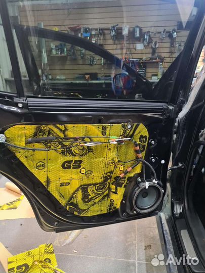 Шумоизоляция 4-х дверей