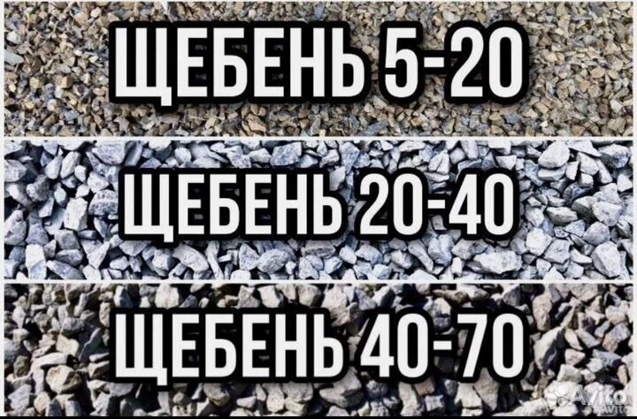 Щебень / отсев / керамзит