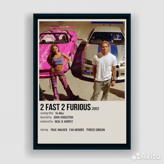 Постер Форсаж (А2)