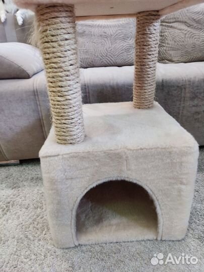 Домик для кошки, собаки, с когтеточками