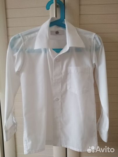 Белая рубашка р. 110 хлопок