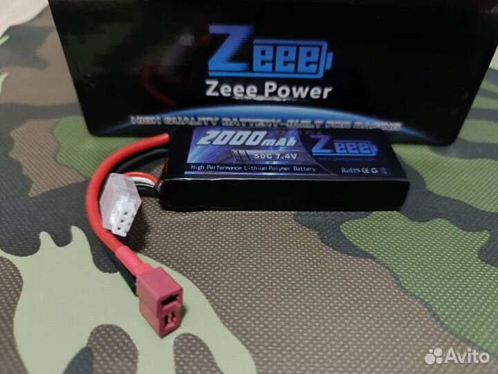Аккумулятор Lipo Zeee Power 2s 7,4V 50C 2000mAh