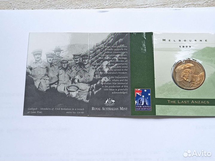 Монета Юбилейный доллар Австралии