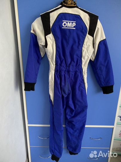Детский комбинезон для картинга OMP+ ботинки