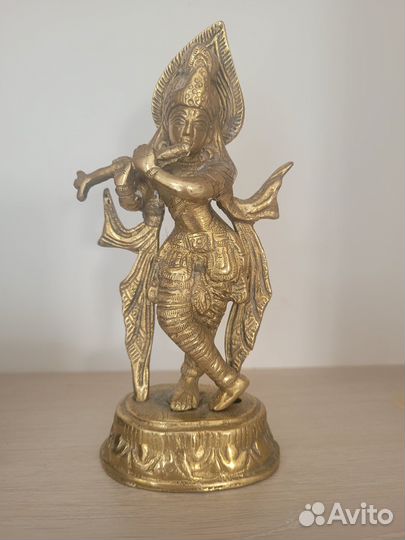 Мурти Кришна, статуэтка, бронза, Индия, Вриндаван