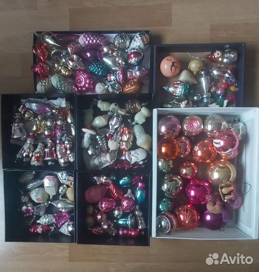 Винтажные елочные игрушки СССР