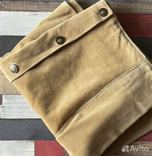 Юбка винтаж 80-е замша натуральная