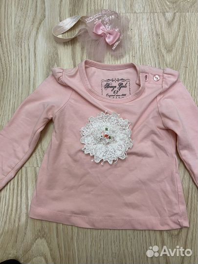 Вещи пакетом на девочку от 3 до 9 месяцев